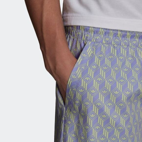 Adidas Originals Monogram Shorts Bad Bunny Forum PWR Woven Shorts Three Stripes - Picture 6 of 8